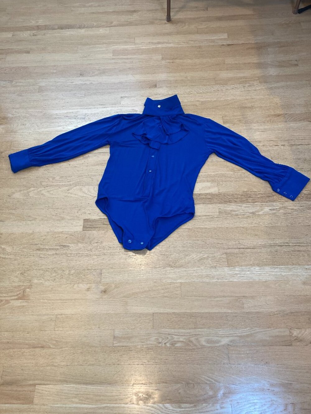 Custom Made Ballroom Dancing Latin Top designed for 140-150 pound, male, Blue